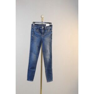 American Eagle Next Level Stretch High Rise Jegging Jeans Blue Size 0 Regular